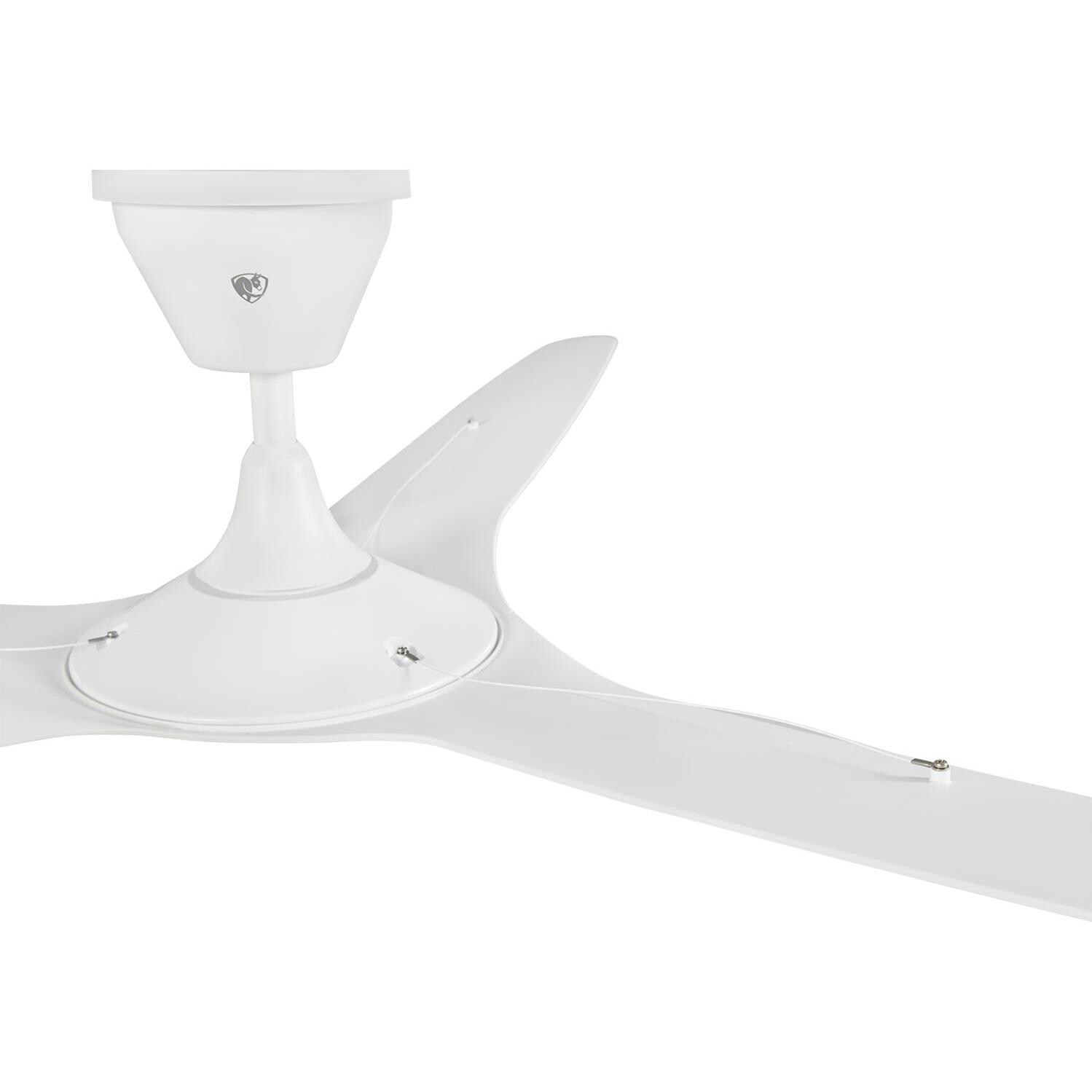 Big Ass Fans MK-HKC1-042506A824F824I05S2 52-Inch Haiku Coastal Marine Grade Ceiling Fan in White w/ Universal Mount and 5-Inch Extension Tube - Top View - White Background thumbnail
