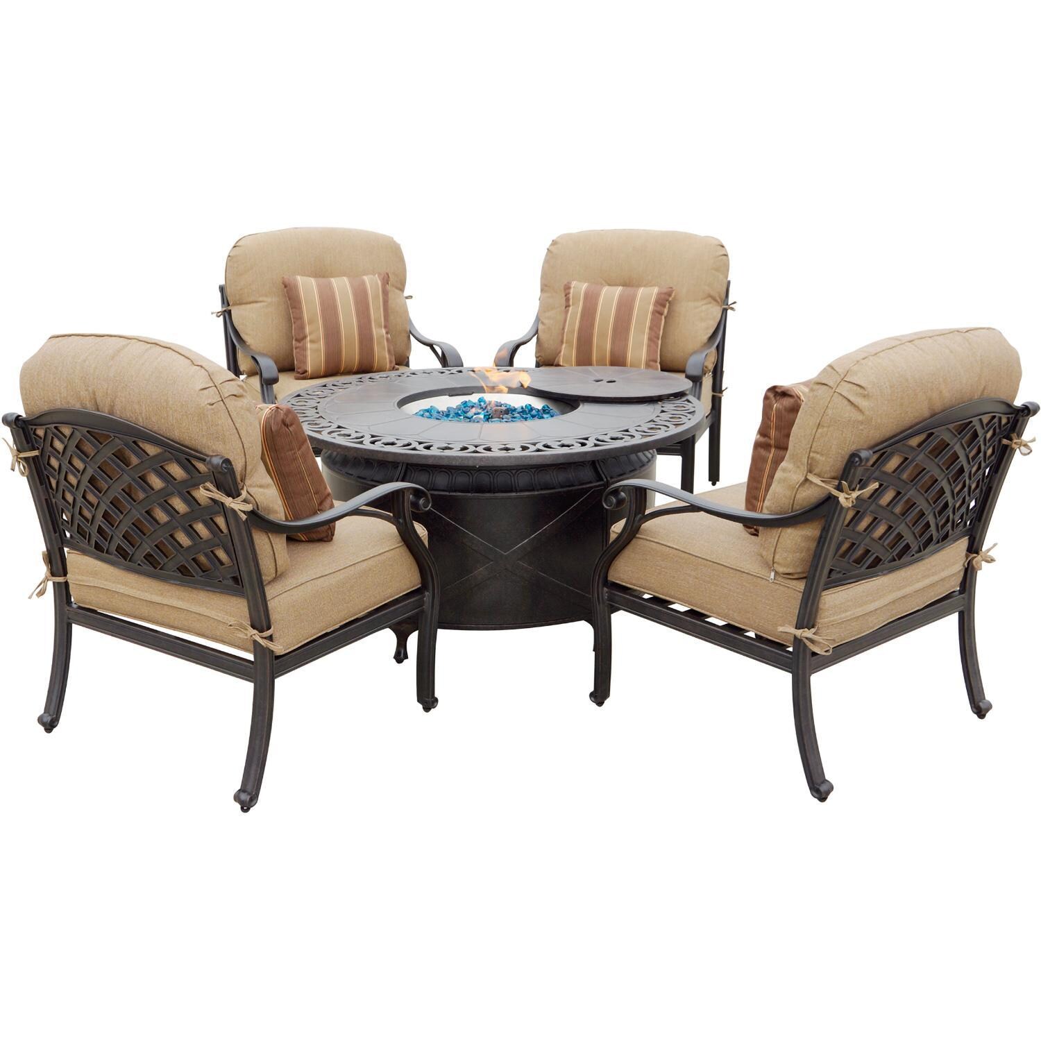 Darlee Nassau Patio Club Chair with Cushions (Set of 4) - Set - Lifestyle thumbnail