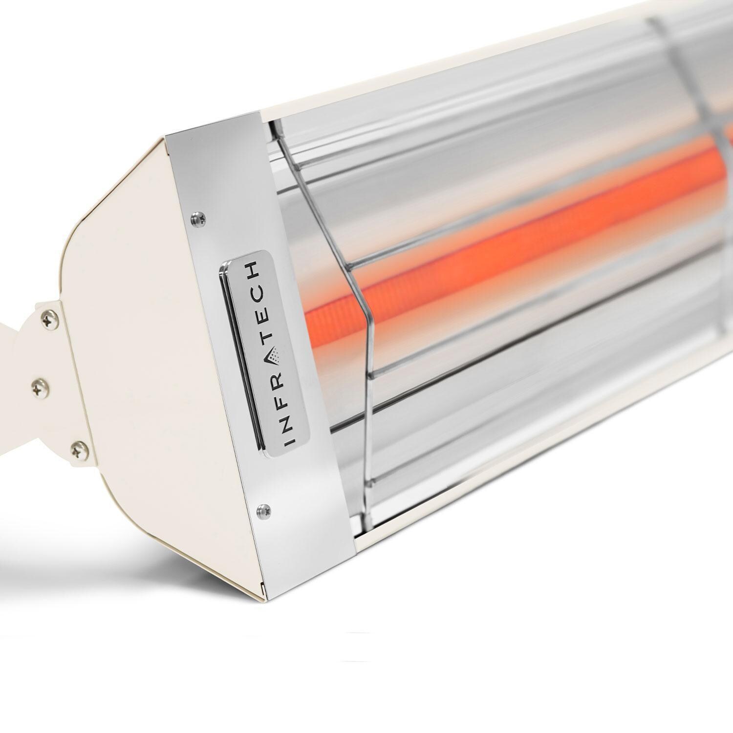 Infratech W2624BI W-Series 48 Inch 2600W Single Element Electric Patio Heater - 240V - Biscuit - Display - White Background thumbnail