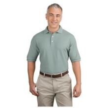 Port Authority 100 Percent Pima Cotton Polo Shirt Small - Seafoam