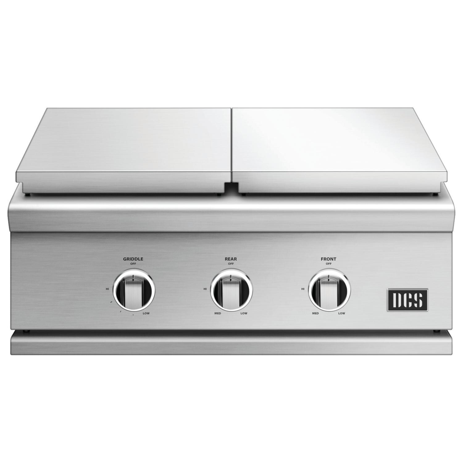 DCS GDSBE1-302-L Series 9 30-Inch Propane Double Side Burner with Griddle - Stainless Steel Lid thumbnail