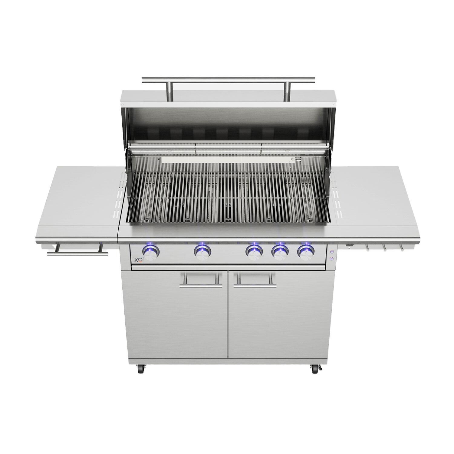 XO Appliance XOG40CARTXLT Performance XLT Stainless Steel 40-in Grill Cart - Grill Attached (Not Included) - Open - Detail thumbnail