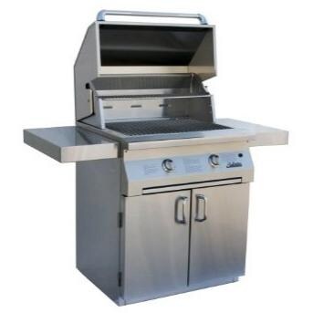 Solaire 30 Inch All Infrared Propane Gas Grill On Standard Cart - SOL-IRBQ-30CIR-LP