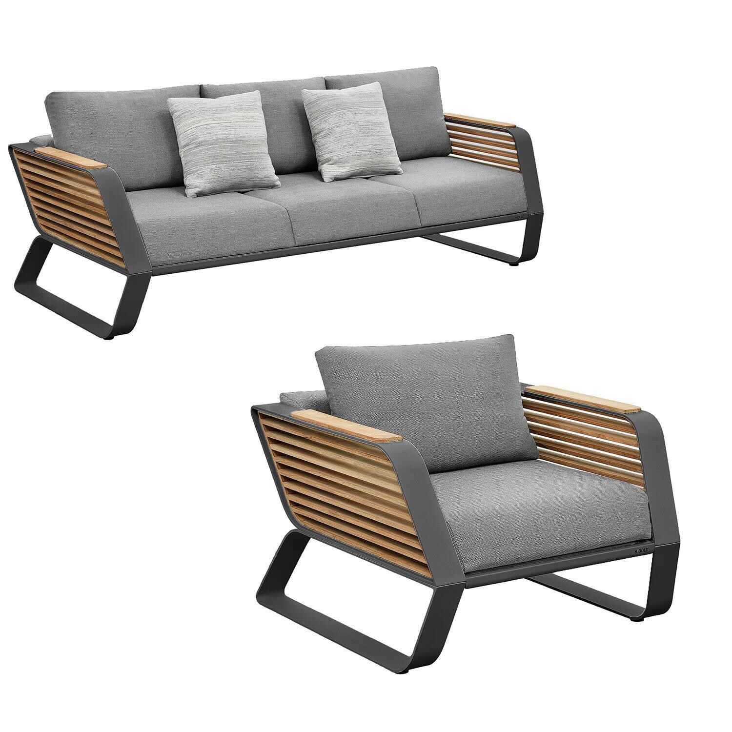 HIGOLD 2049S/016/4167 WING Outdoor Sofa Seating Set - White Background thumbnail