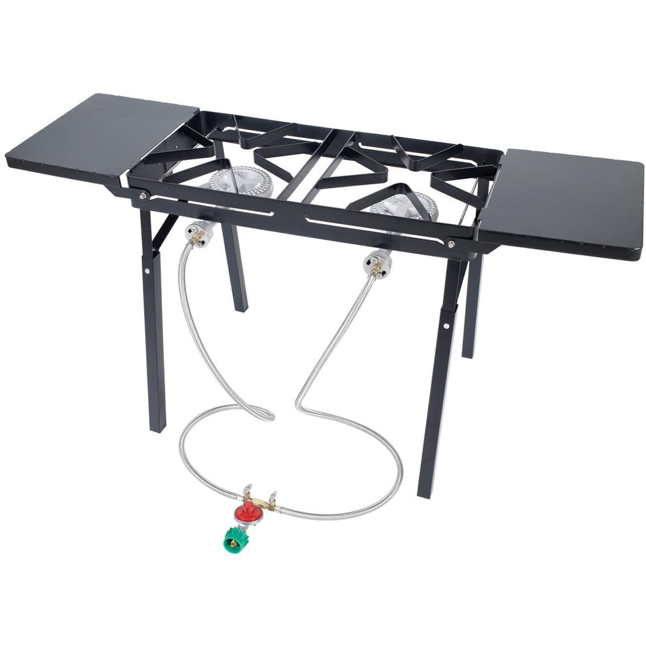Bayou Classic Black Outdoor Stove With Dual High Pressure Gas Burners thumbnail