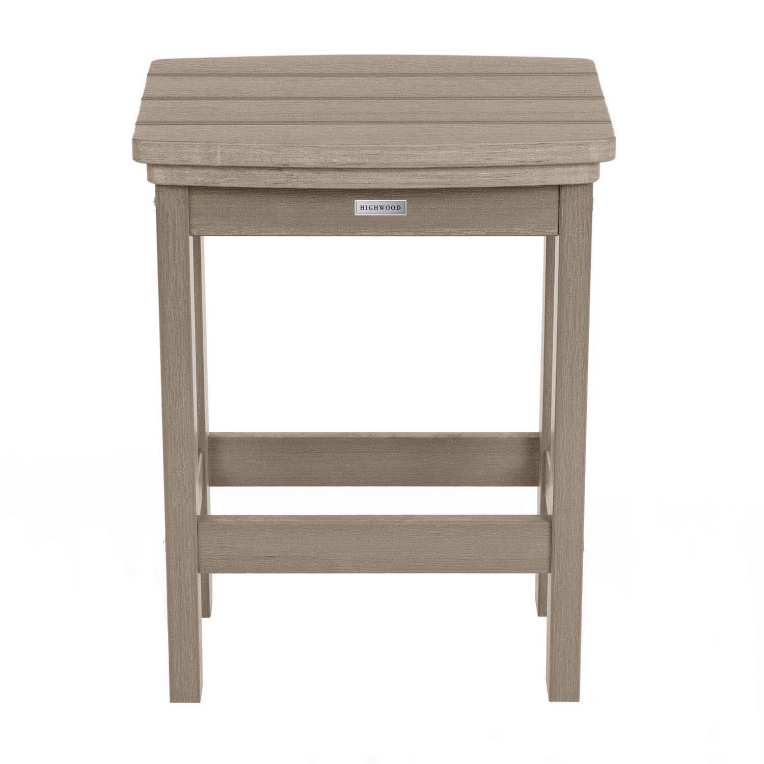 Hart Lane Polyresin Bar Stool Counter Height in Woodland Brown By Lakeview Outdoor Designs - White Background thumbnail