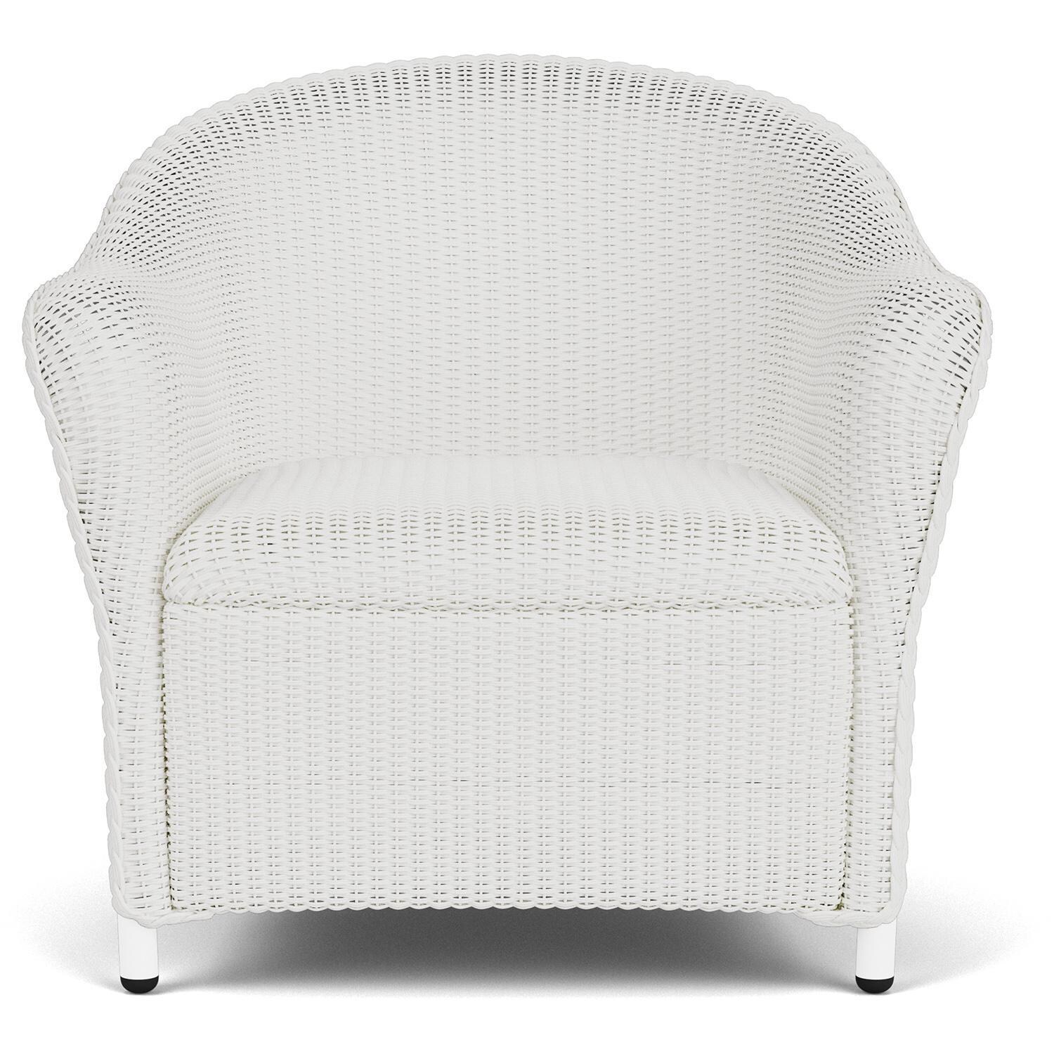 Reflections Lloyd Loom Club Chair in Matte White by Lloyd Flanders