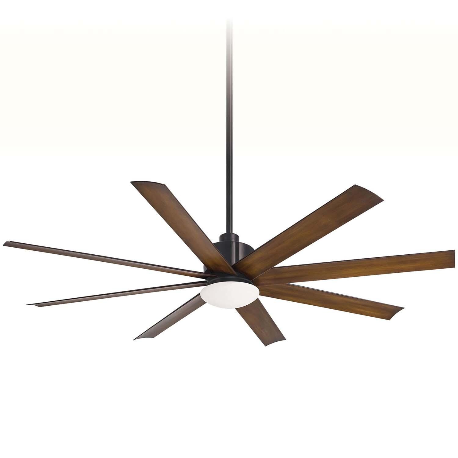 65-in Slipstream Fan in Coal Black w/ Distressed Koa Blades by Minka-Aire - F888L-CL/DK