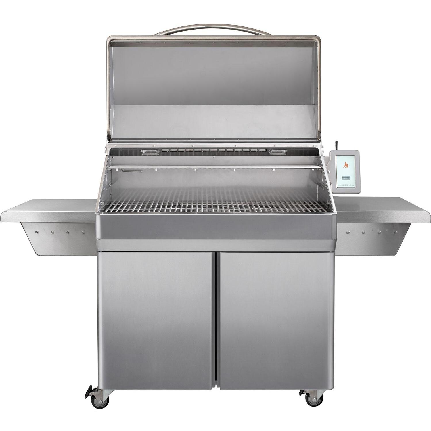 Memphis Grills VG0002S Elite ITC3 39-Inch Pellet Grill - Front View With Hood Open thumbnail