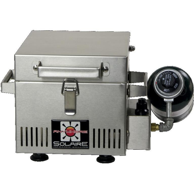 Solaire Mini Anywhere Personal Infrared Grill - Hood Closed thumbnail