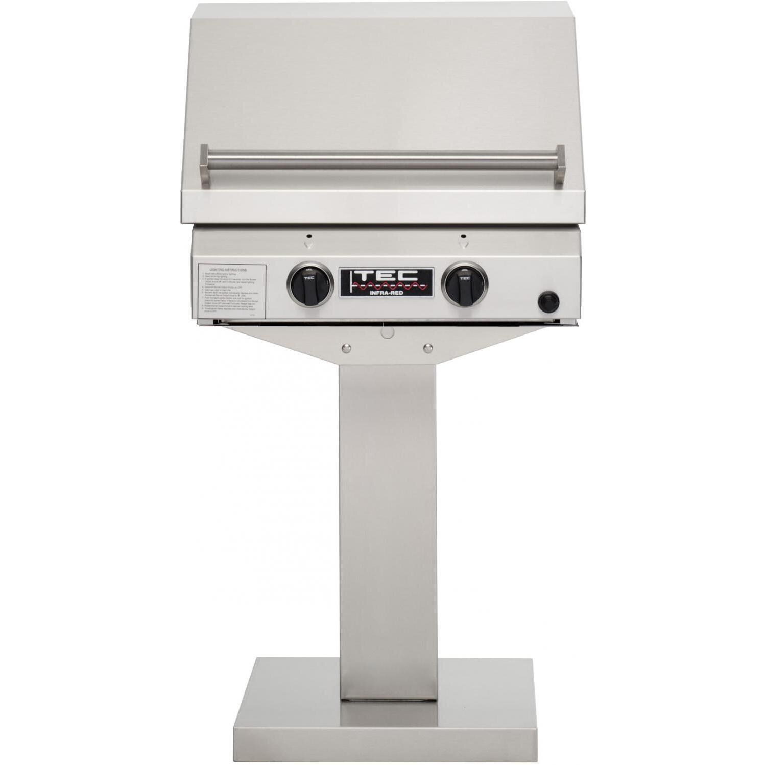 TEC Sterling II FR 26-Inch Infrared Propane Gas Grill On Bolt Down Post ...