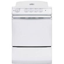 Summit 24-Inch 4-Burner Electric Range - White - RE241W image