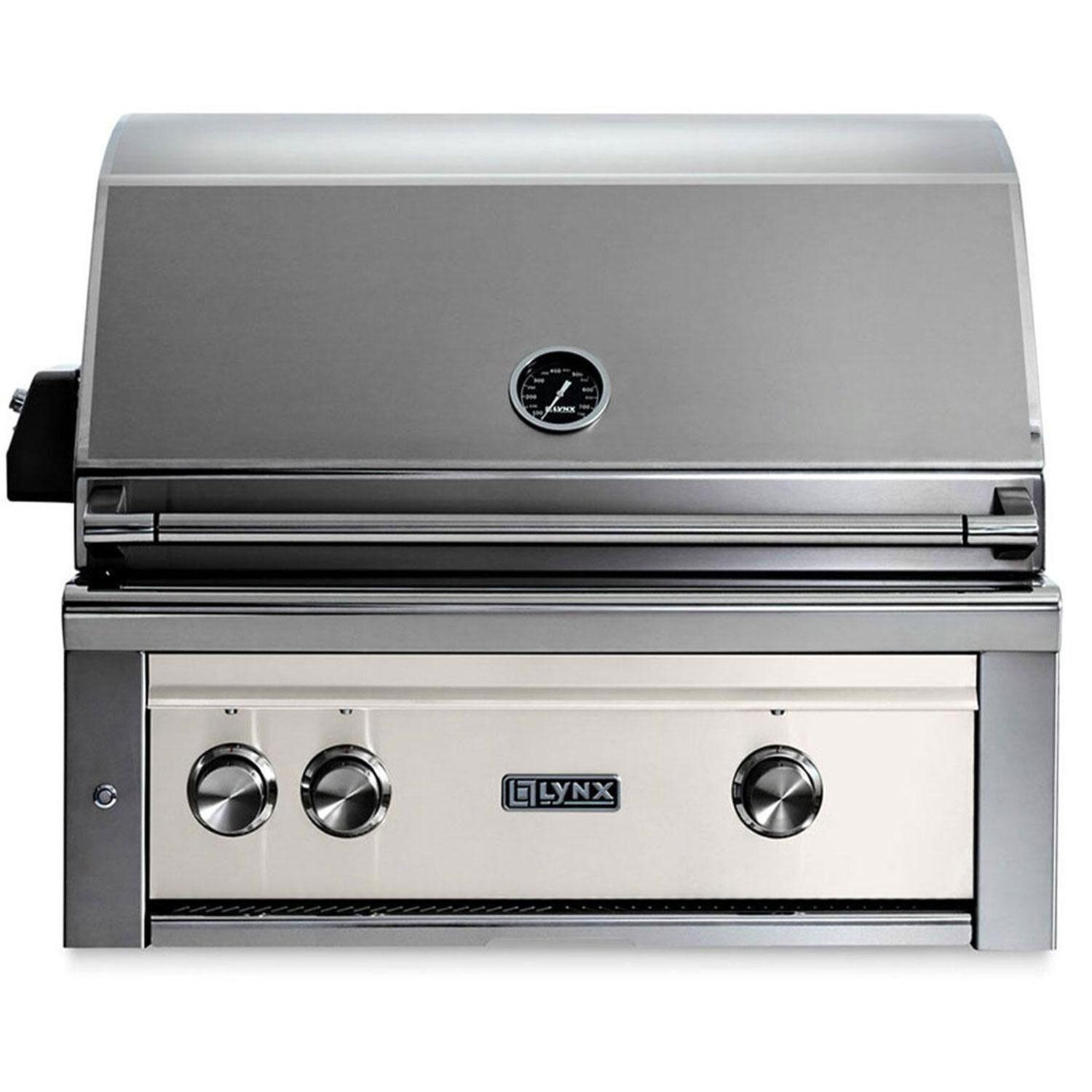 Lynx Professional 30 Inch Built-In Natural Gas Grill w/ Rotisserie in Glacier - L30R-3-GLNG