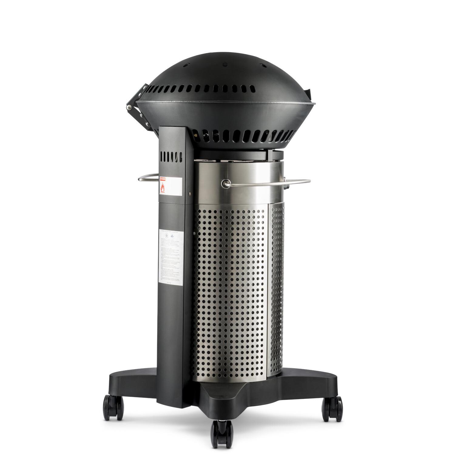 Fuego F21S-H + FEANG2  Element 21-Inch Freestanding Natural Gas Grill - Stainless Steel - Left Back Angle thumbnail