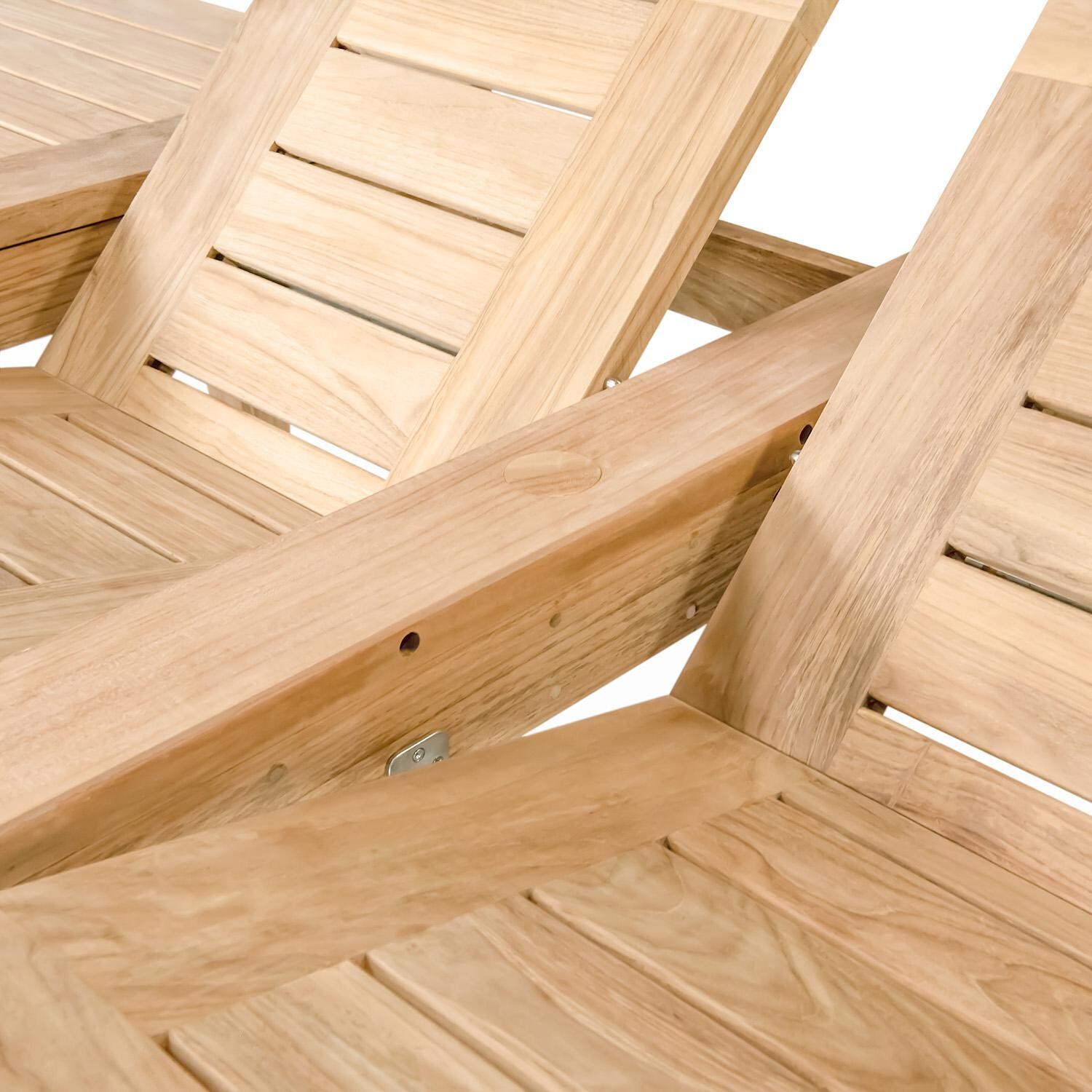 Teak + Table Paros/Friday Expansion 7 Piece Dining Set - Expansion Detail - Detail thumbnail