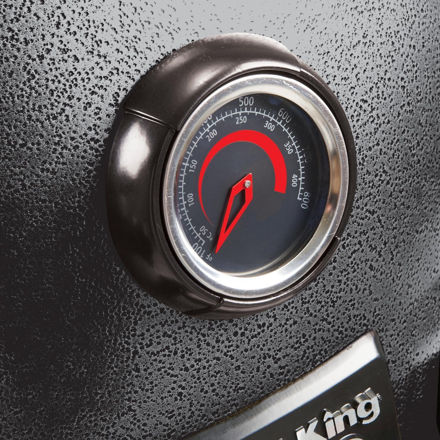 Broil King Keg 2000 Steel Charcoal Kamado Grill - Deluxe Accu-Temp Thermometer thumbnail