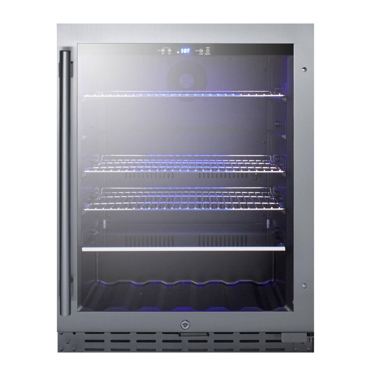 Summit ADA Compliant 24-in 4.2 Cu. Ft. Built-In Beverage Cooler - ALBV2466