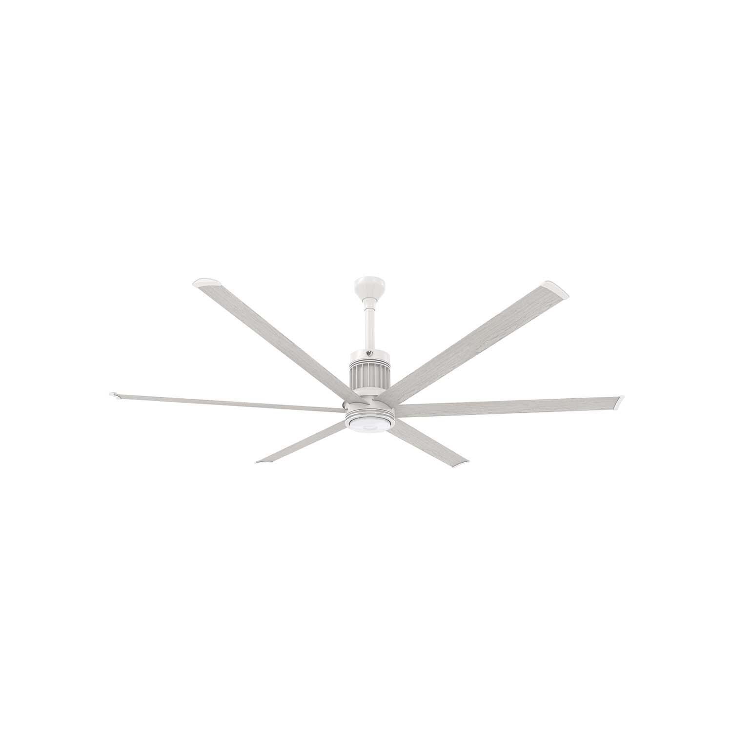 Big Ass Fans MK-I61-071906A729F772I12 84-Inch i6 Ceiling Fan Universal Mount W/12-Inch Ext Tube Driftwood - With Light (Sold Separately) thumbnail