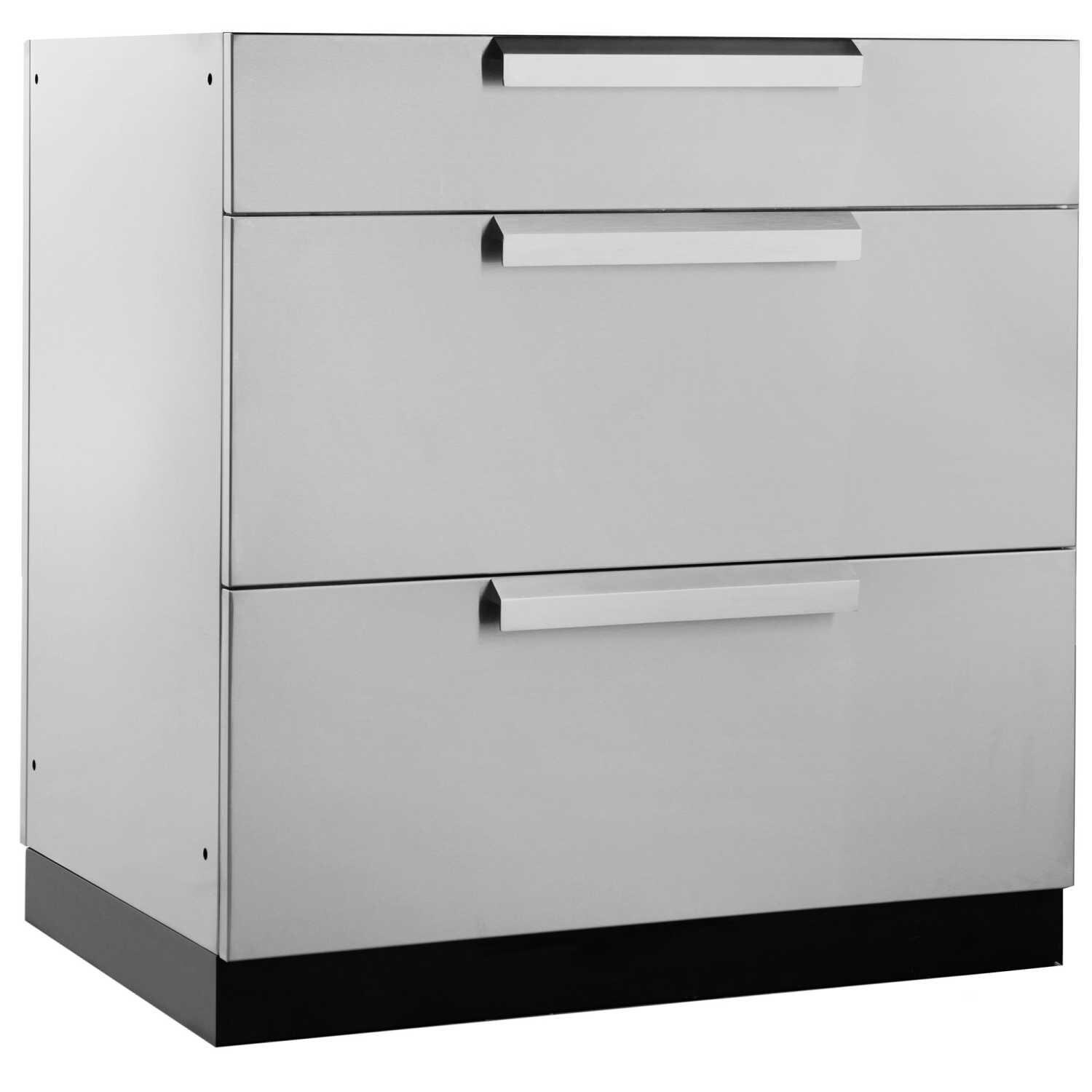 NewAge Outdoor Kitchen Stainless Steel 32-Inch Triple Drawer Cabinet - 65002 thumbnail