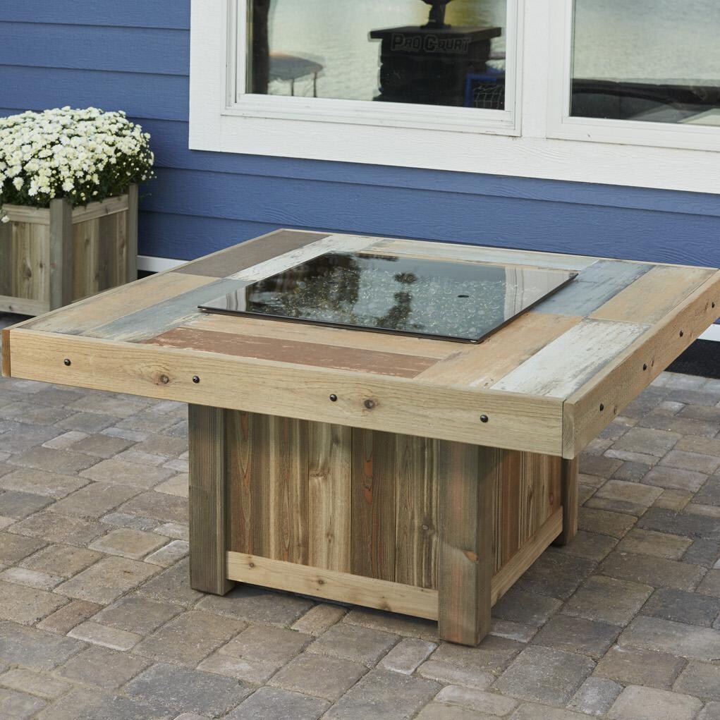 The Outdoor Greatroom Company Vintage 48 Inch Square Natural Gas