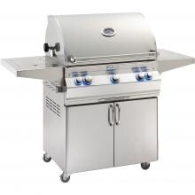 Fire Magic Aurora A660s 30-Inch Propane Gas Grill With One Infrared Burner, Analog Thermometer, Rotisserie And Single Side Burner - A660s-6LAP-62 image
