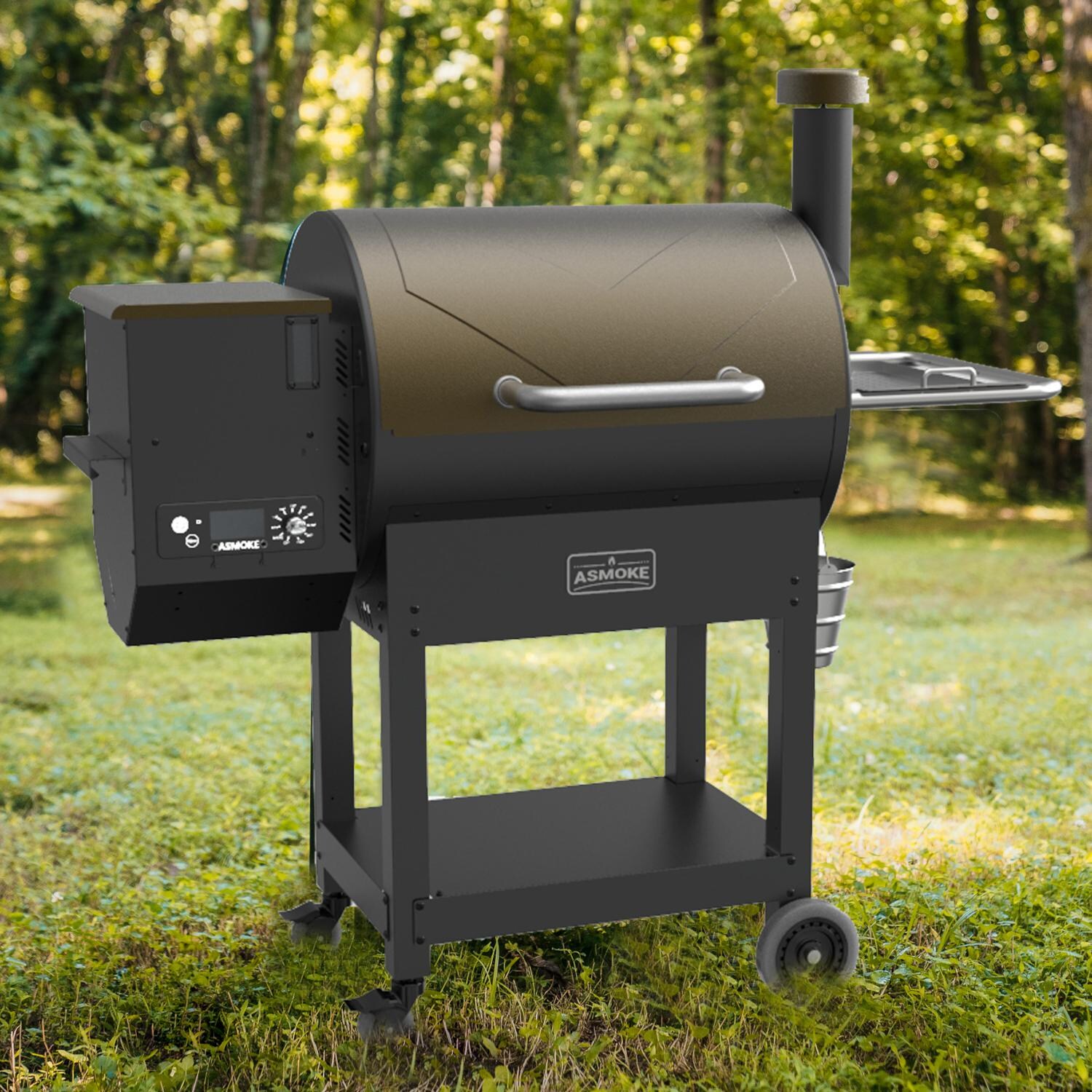ASMOKE AS660 Signature Wood Pellet Grill Smoker - Shown In A Green Field thumbnail