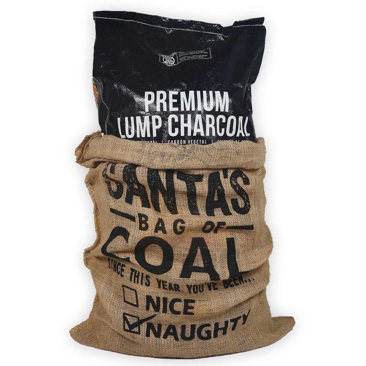 FOGO Santa Bag w/ Premium Natural Hardwood Lump Charcoal - 17.6 Lbs image