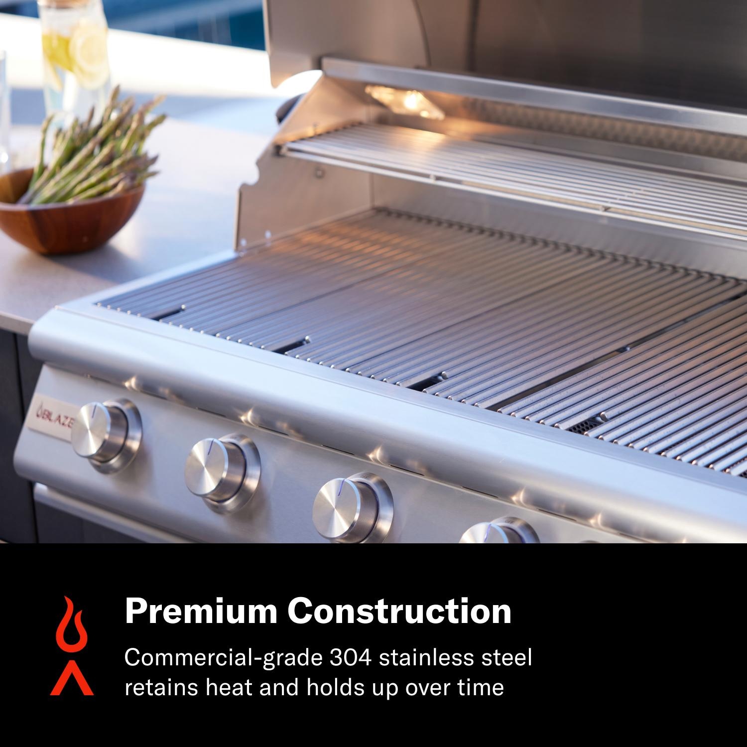 Blaze BLZ-5LTE3-LP Built-In Propane Grill - Premium Construction - Detail thumbnail