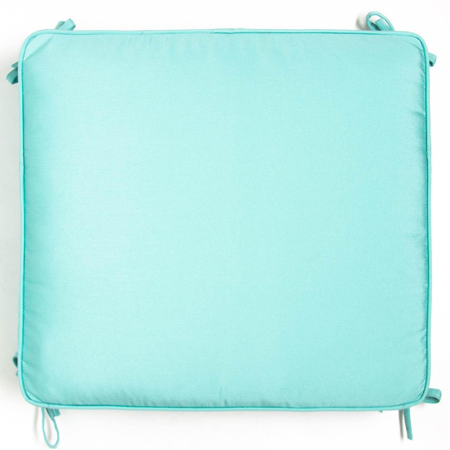 Large Replacement Ottoman Cushion With Piping - Top View thumbnail