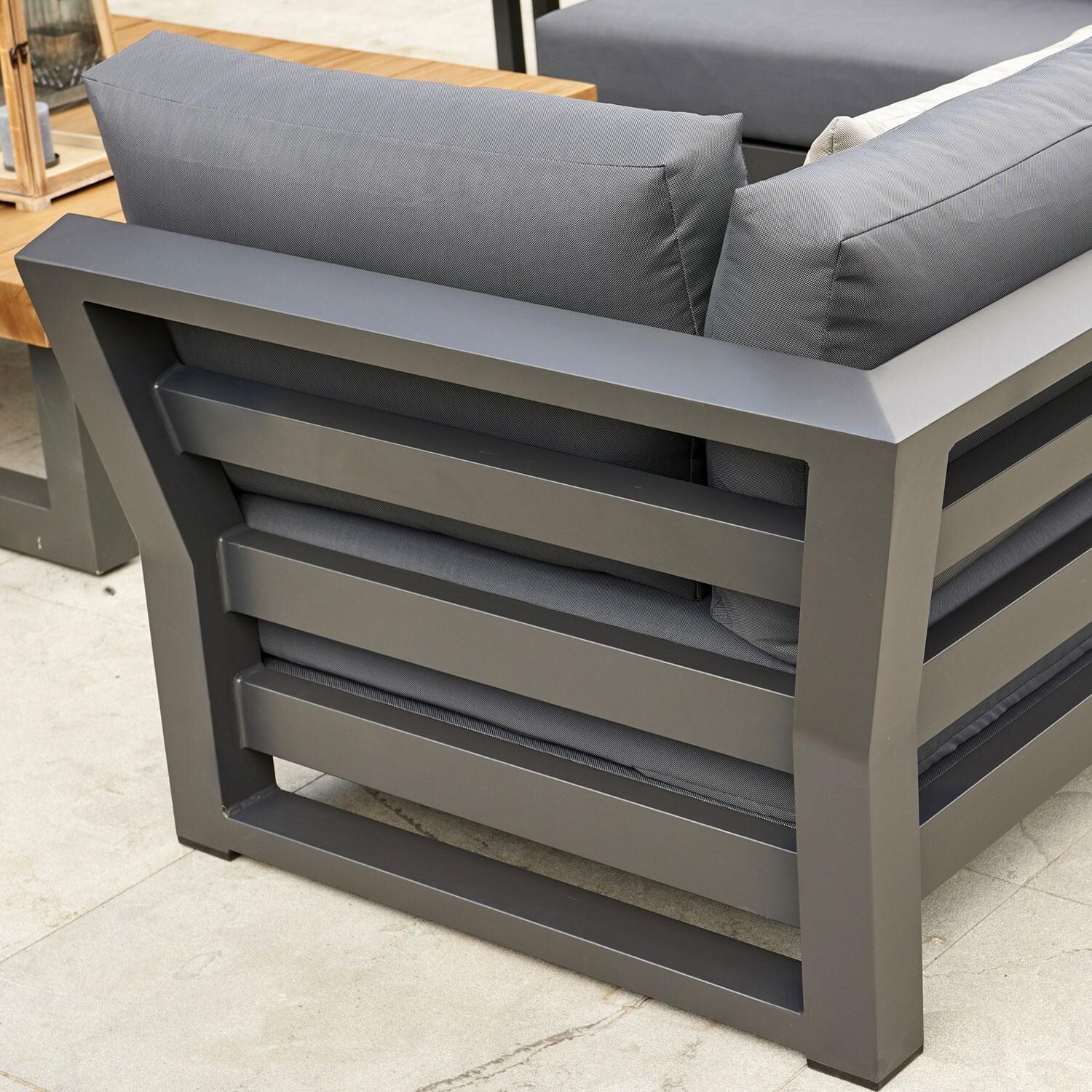 Nevada 4 Pc Aluminum Sectional Corner Set w/ No Pillows By KETTLER - Aluminum - Detail thumbnail