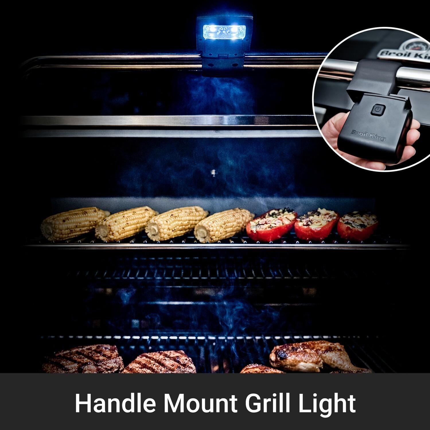 Broil King 956944 Regal S490 PRO IR 25-Inch Propane Grill - Handle Mount Grill Light - Detail thumbnail