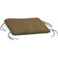 Sunbrella Dupione Walnut Small Outdoor Replacement Ottoman Cushion W/ Knife Edge By Oxford Garden image