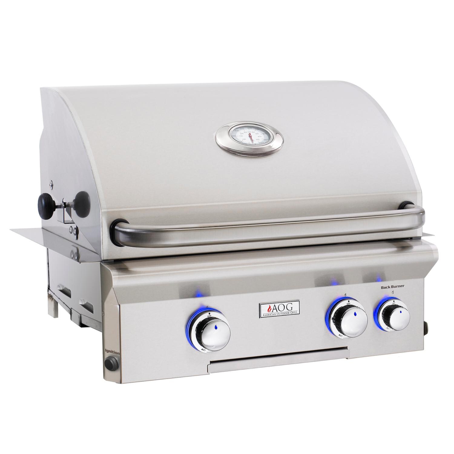 American Outdoor Grill L-Series 24-Inch 2-Burner Built-In Natural Gas Grill With Rotisserie - 24NBL thumbnail