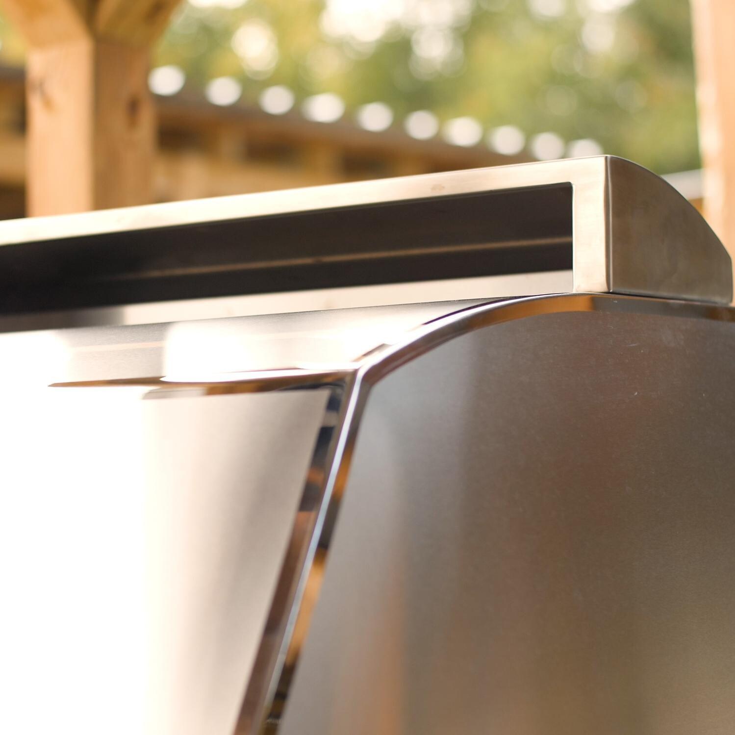 Lynx LPZAF-LP Professional Napoli 30-Inch Propane Gas Outdoor Pizza Oven On Mobile Kitchen Cart - Top Chimney Reversed thumbnail