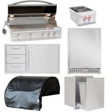 Blaze Professional 6-Piece 44-Inch Natural Gas Outdoor Kitchen Package