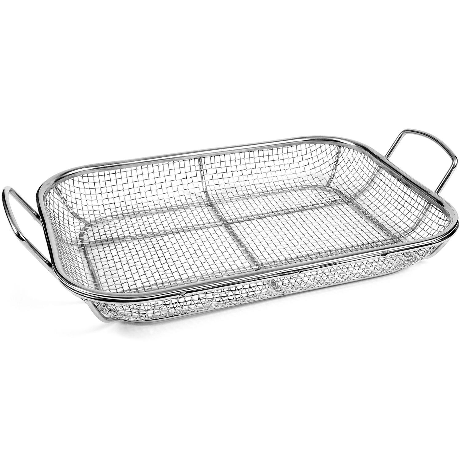 Charcoal Companion Stainless Steel Wire Mesh Roasting Pan - Full View thumbnail