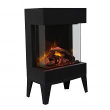Amantii Cube 20-Inch Three Sided Freestanding Electric Fireplace W/ Leg Base - Indoor/Outdoor - CUBE-2025WM image