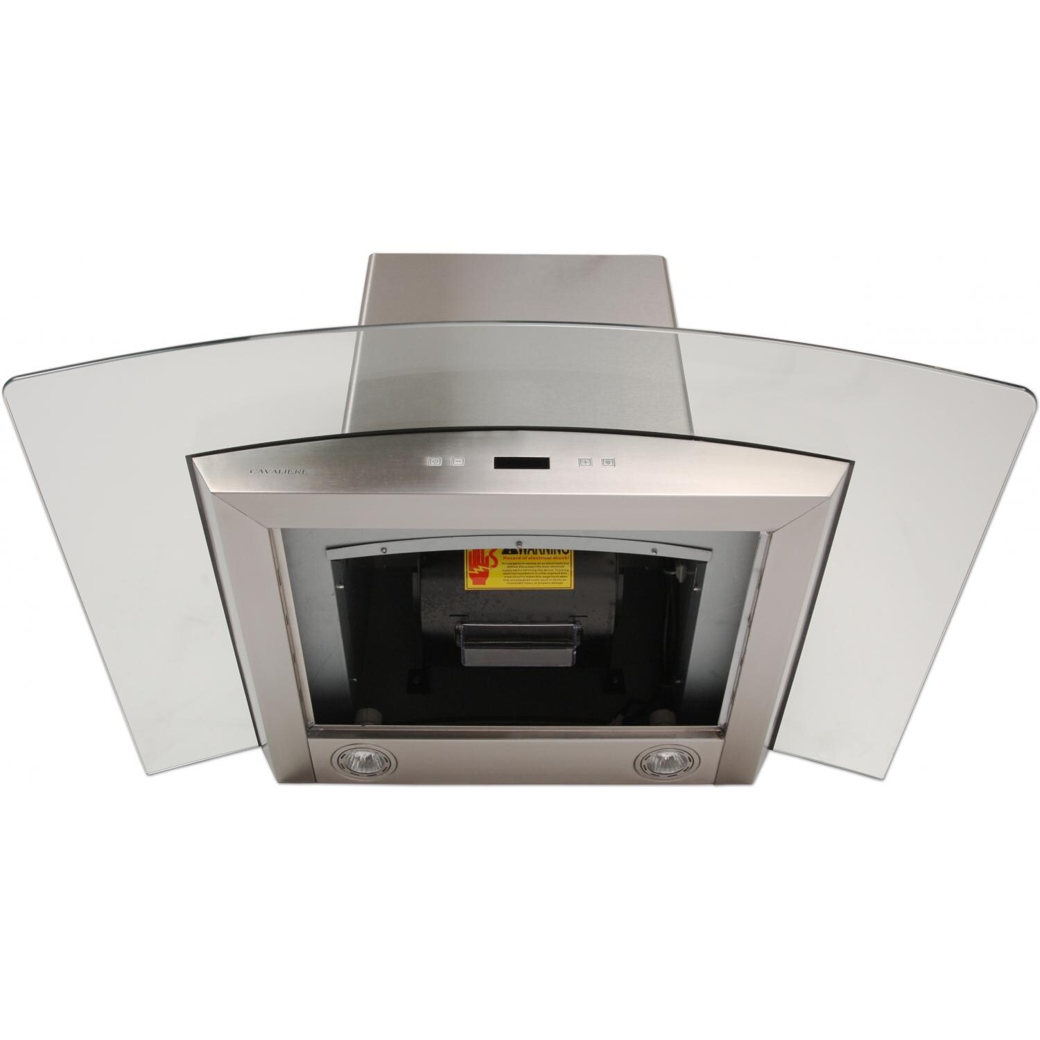 Cavaliere 30-Inch 900 CFM Island Mounted Range Hood With Glass Canopy - Dual Chamber Motor (Shown On Wall Mounted Unit) thumbnail