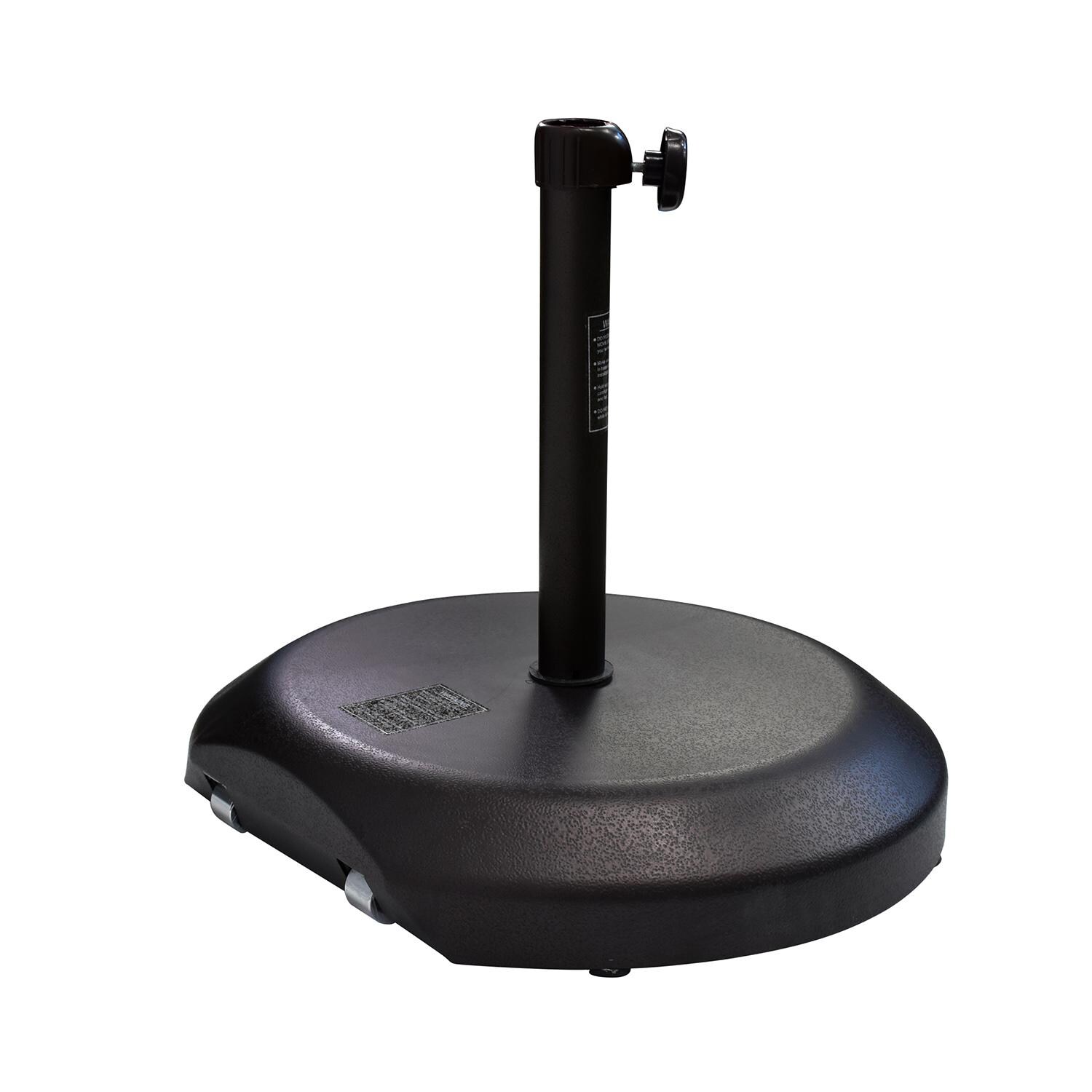 California Umbrella 70lb Bronze Umbrella Base With Wheels - Side View thumbnail