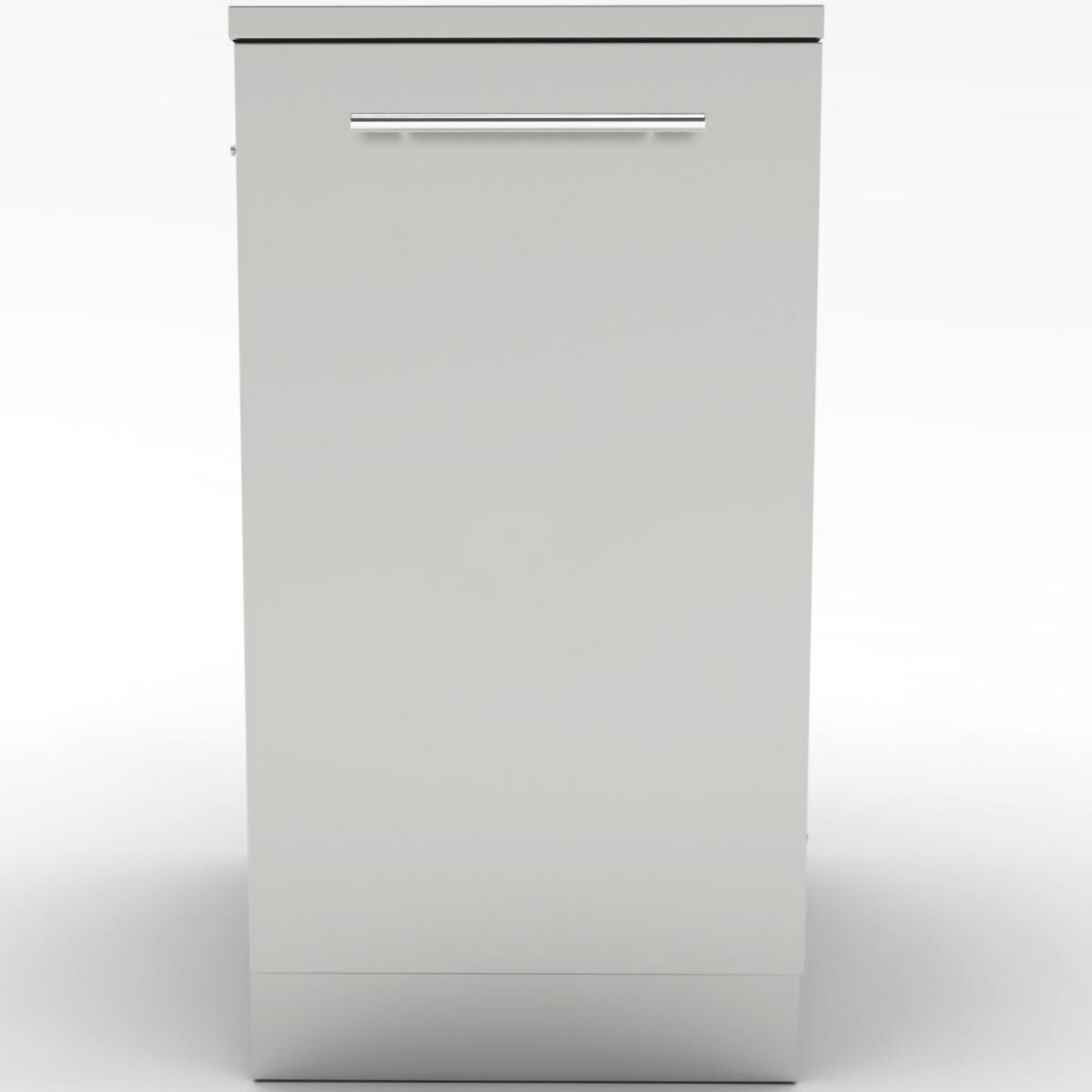 Sunstone SBC18STRD 18-in Outdoor Kitchen Double Trash / Recycling Bin Island Cabinet - Cabinet Front - White Background thumbnail