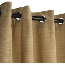 Sunbrella Outdoor Curtain With Grommets By Hatteras Outdoors - 50 X 84 Inch - Dupione Bamboo image