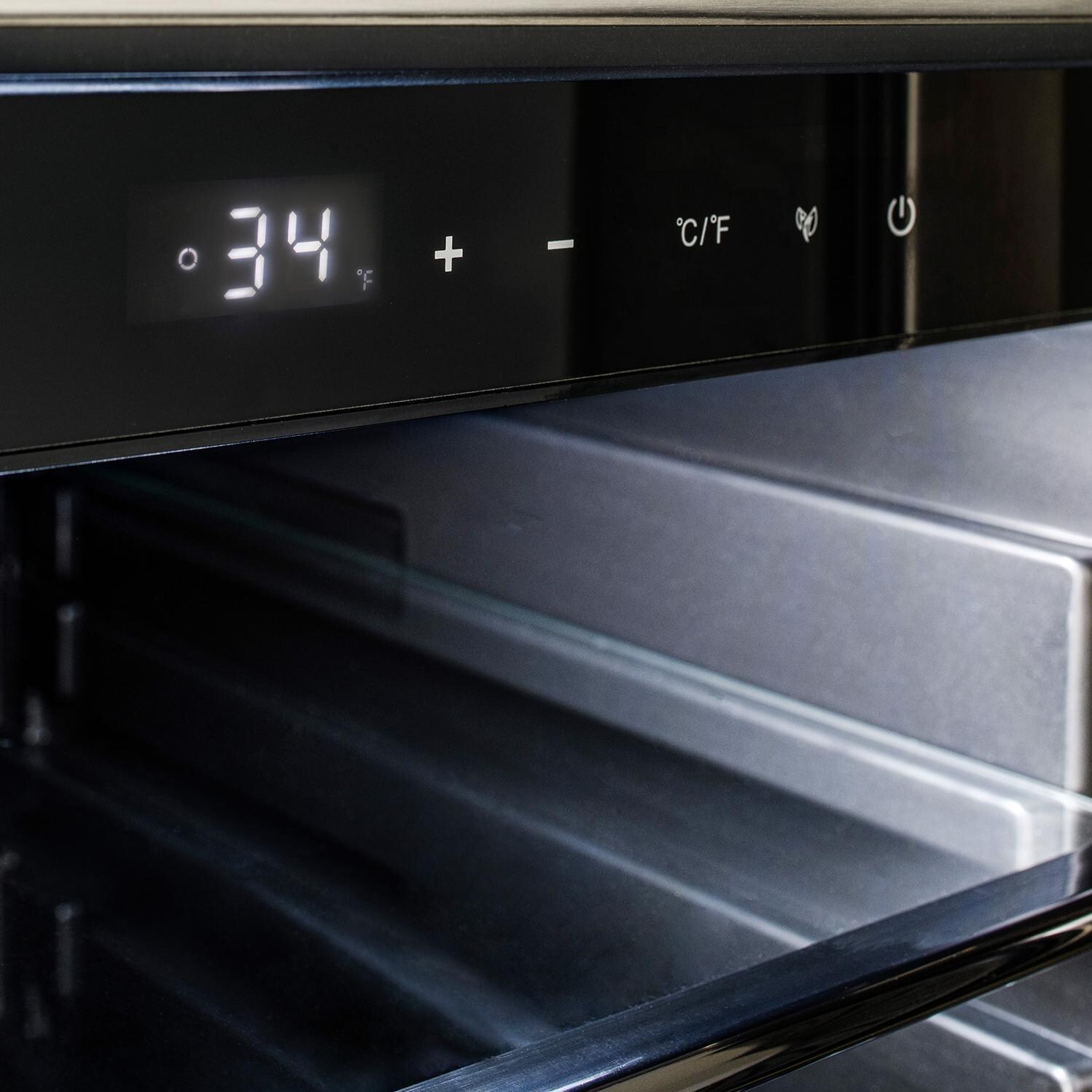 Blaze BLZ-SSRF-15 15-in 3.2 Cu. Ft. Outdoor Rated Compact Refrigerator - Controls - Detail thumbnail