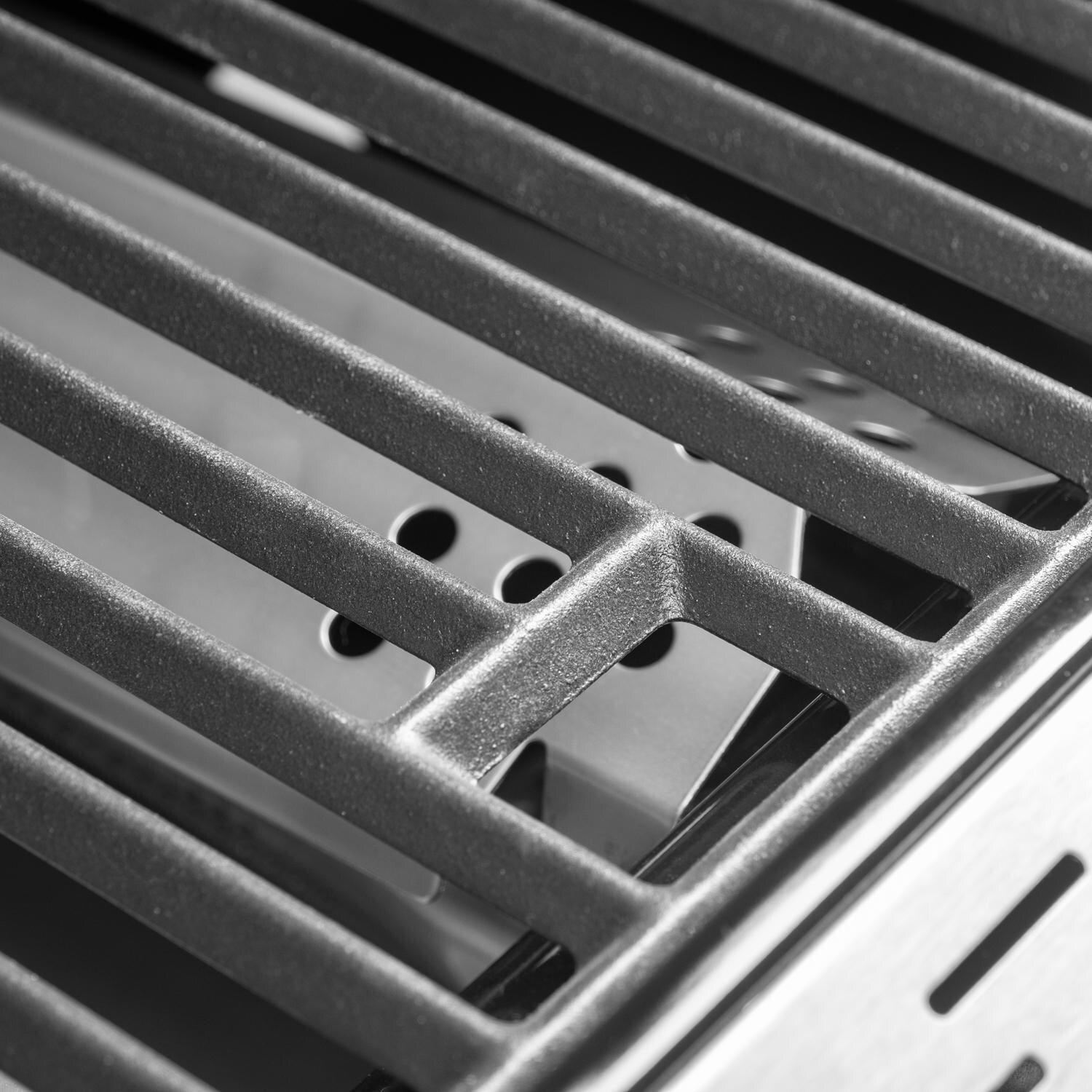 Nexgrill - 720-0958AE - Deluxe 27-Inch Propane Gas Grill On Cart With Infrared Side Burner - Cooking Grid Closeup thumbnail