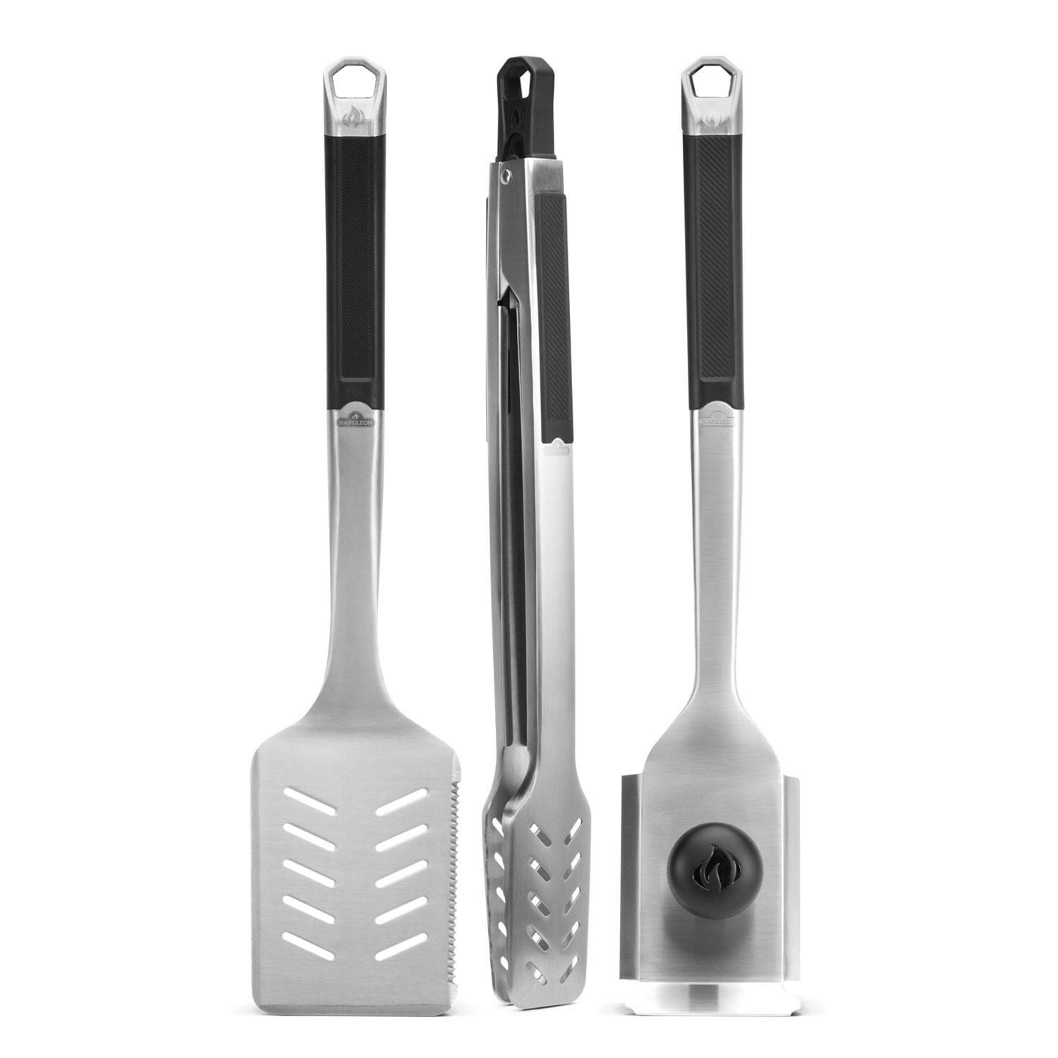 Napoleon GATL006 Premium 3 Pc Grill Tool Set - White Background thumbnail