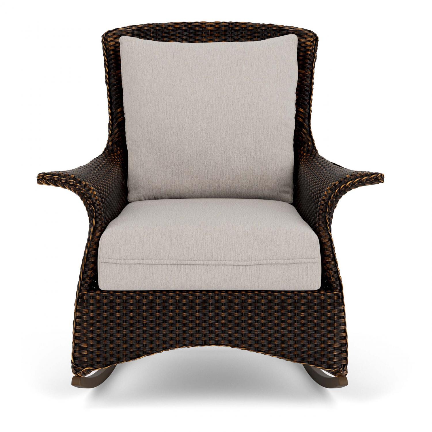Lloyd Flanders Mandalay Lounge Rocker in Mink Finish with Remy Cloud fabric thumbnail
