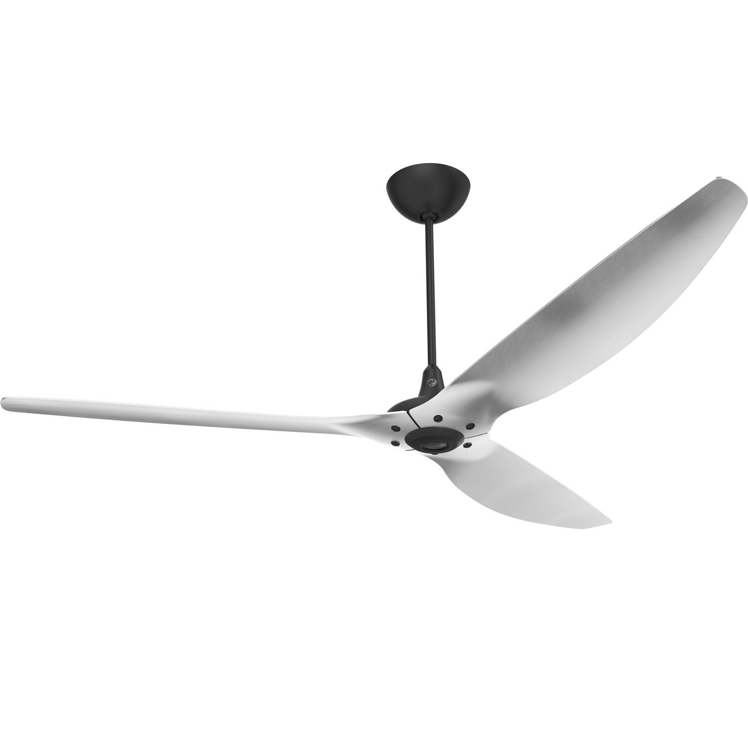 Big Ass Fans 84-Inch Haiku Ceiling Fan Universal Mount W/20-Inch Downrod in Black/Brushed Aluminum - MK-HK4-071906A258F531G10I20
