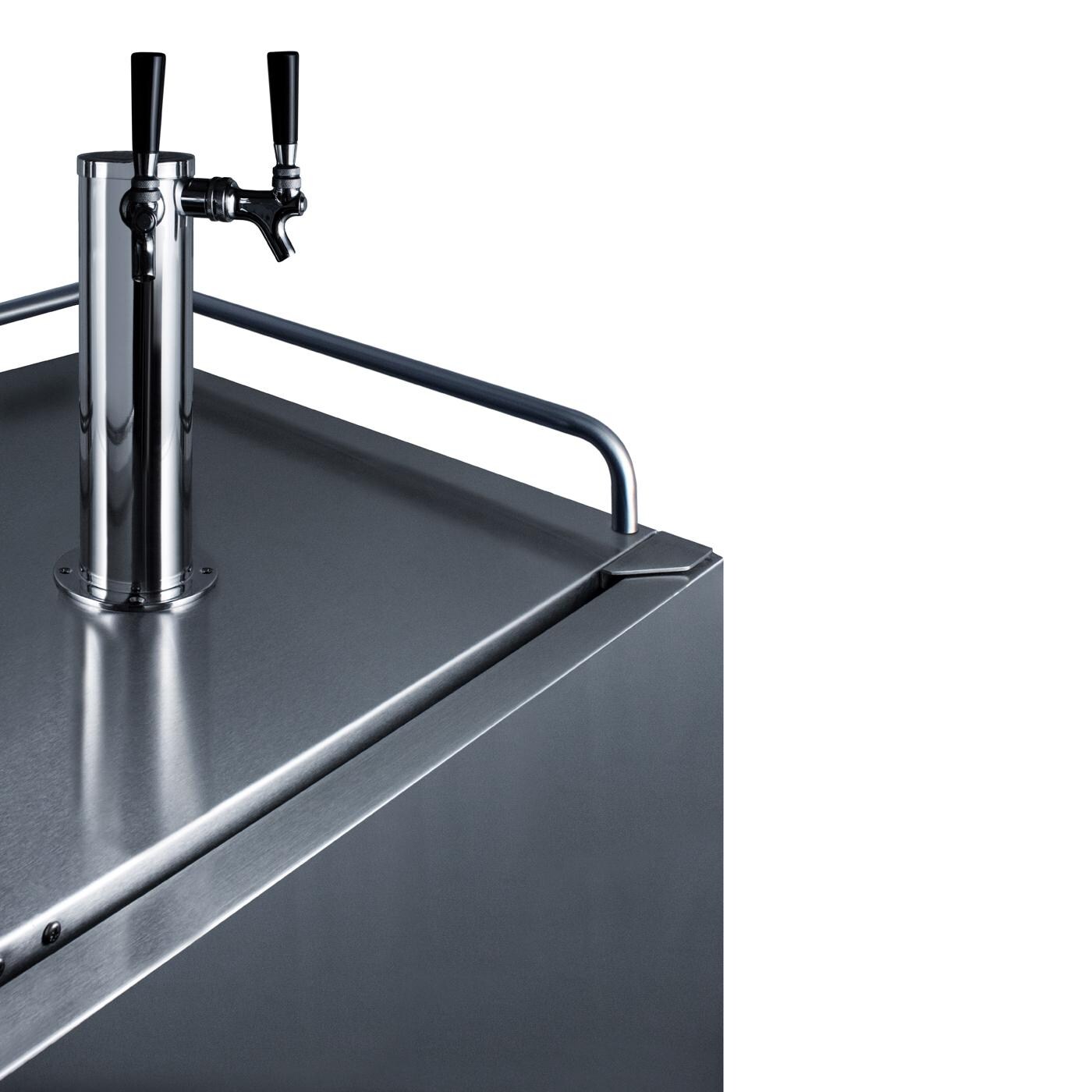 Summit SBC682WKDTWIN Commercial Outdoor Rated Double Tap Wine Dispenser / Kegerator - Detail thumbnail