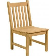Classic Natural Shorea Patio Dining Side Chair By Oxford Garden image