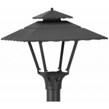 American Gas Lamp Works GL1800 Cast Aluminum Manual Ignition Natural Gas Light With Dual Mantle Burner For Post Mount image