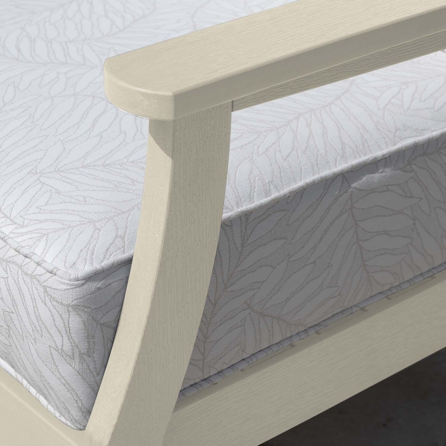 Blushing Bay Recycled Plastic Club Chair in Lively Parchment/Whitewash by Lakeview Outdoor Designs - Frame - Detail thumbnail